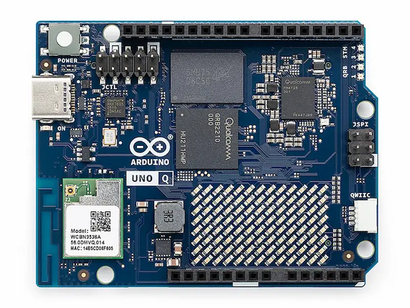 Arduino UNO Q board with dual-core Qualcomm architecture