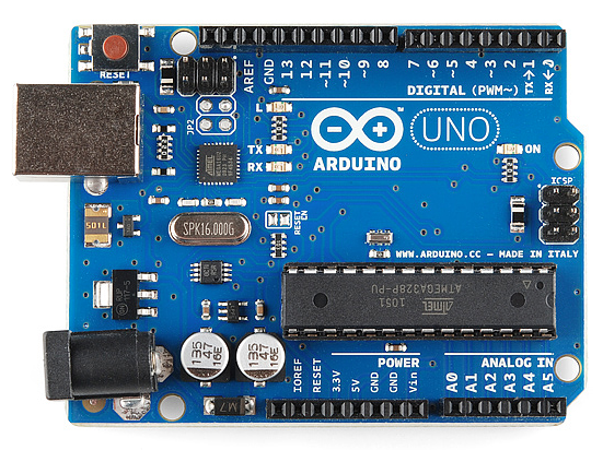 High-resolution Arduino Uno R3 pinout diagram showing power, digital, analog, PWM, and communication pins
